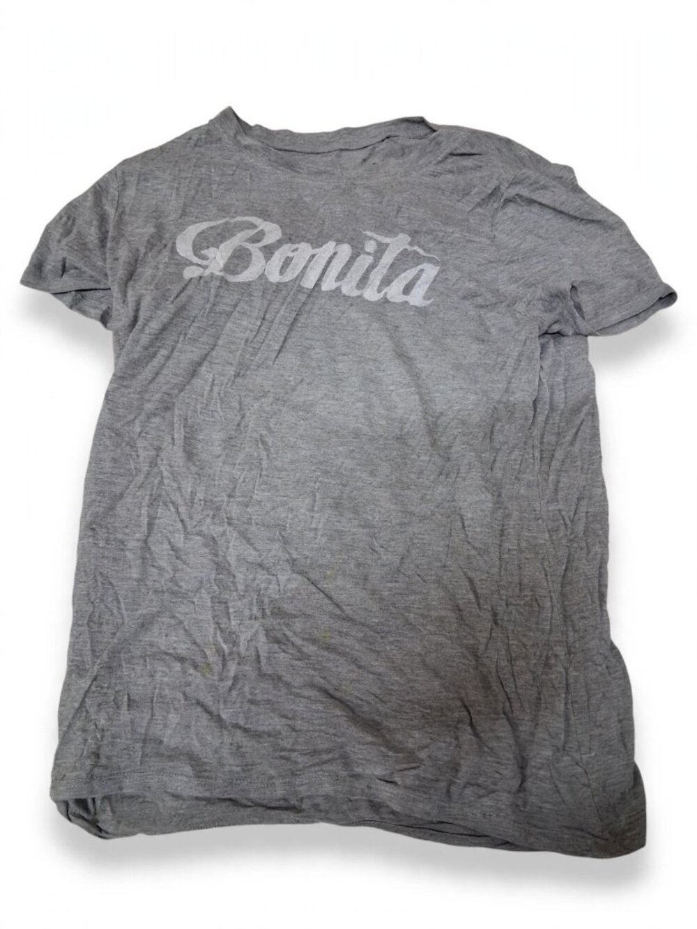 Modern Lux Gray Bonita Script Tee Size L